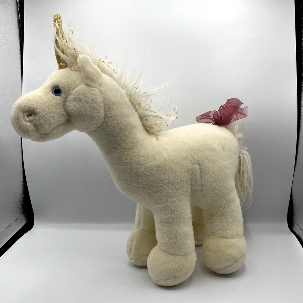 Vintage RUSS unicorn 80s/90s retro stuffed animal stuffy plush plushie toy uni